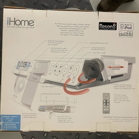 Ihome ih63 sound system for iPods - Picture 1 of 6